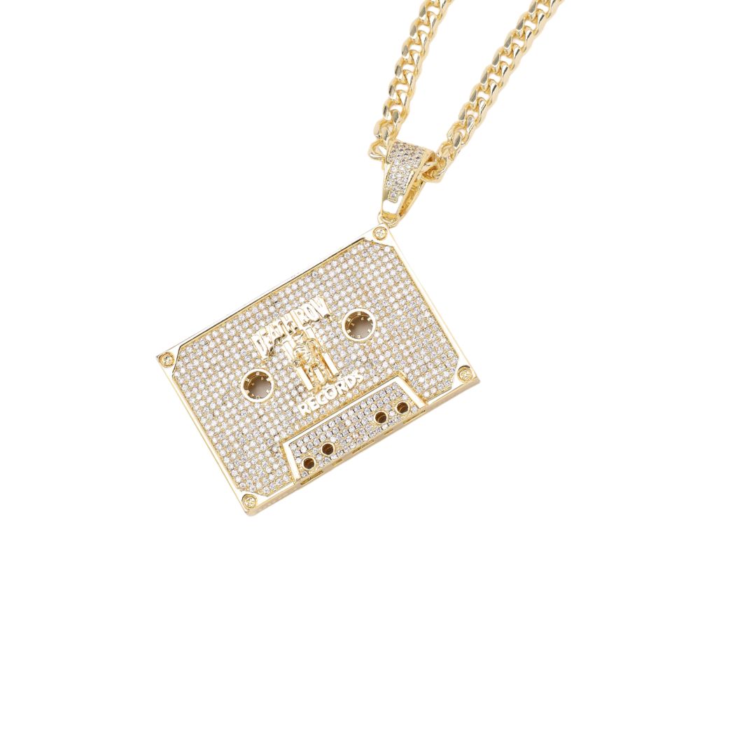 DEATH ROW RECORDS X KING ICE / EXECUTIVE CASSETTE NECKLACE