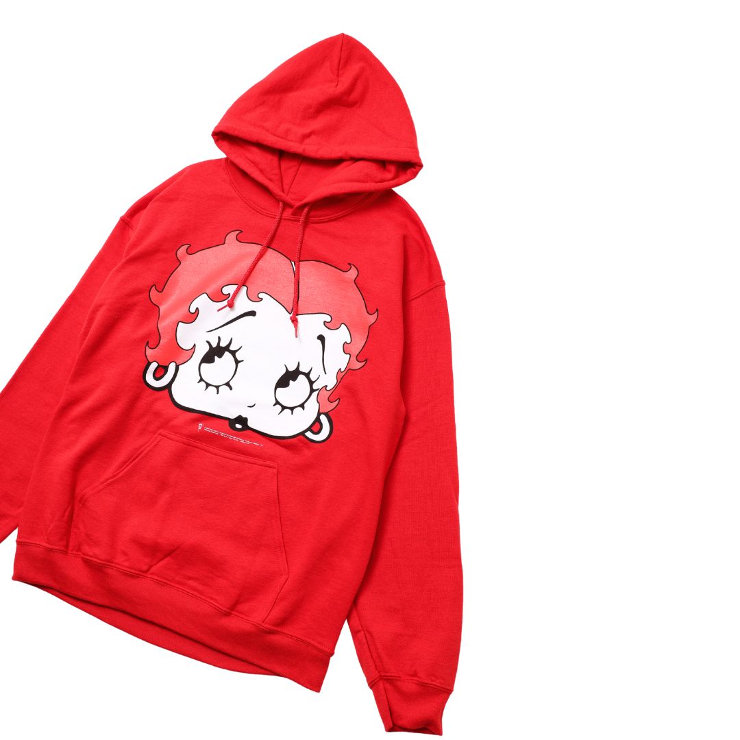 NJCROCE/7TH ANNIVERSARY BETTY BOOP HOODIE-RED