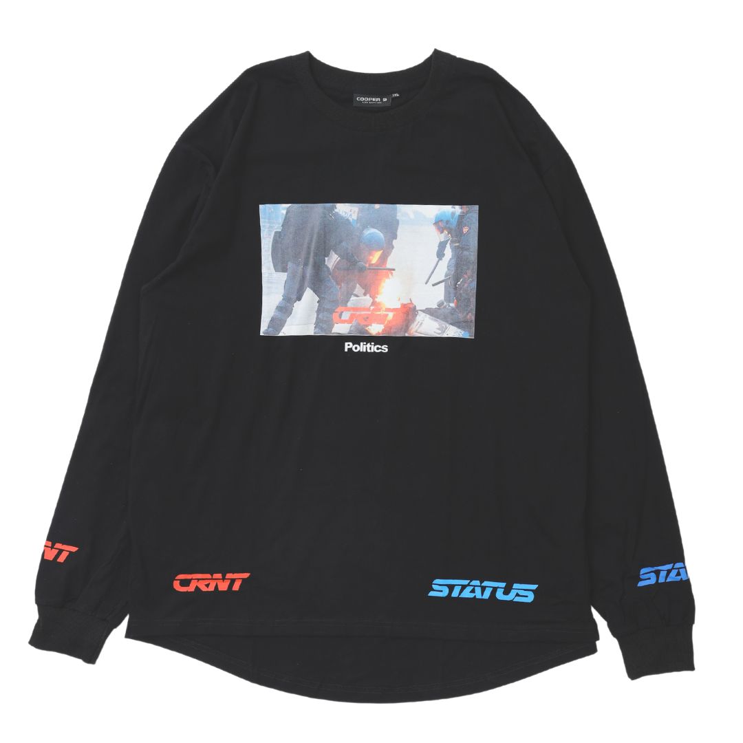 COOPER9/CRNT STATUS POLITICS L/S TEE