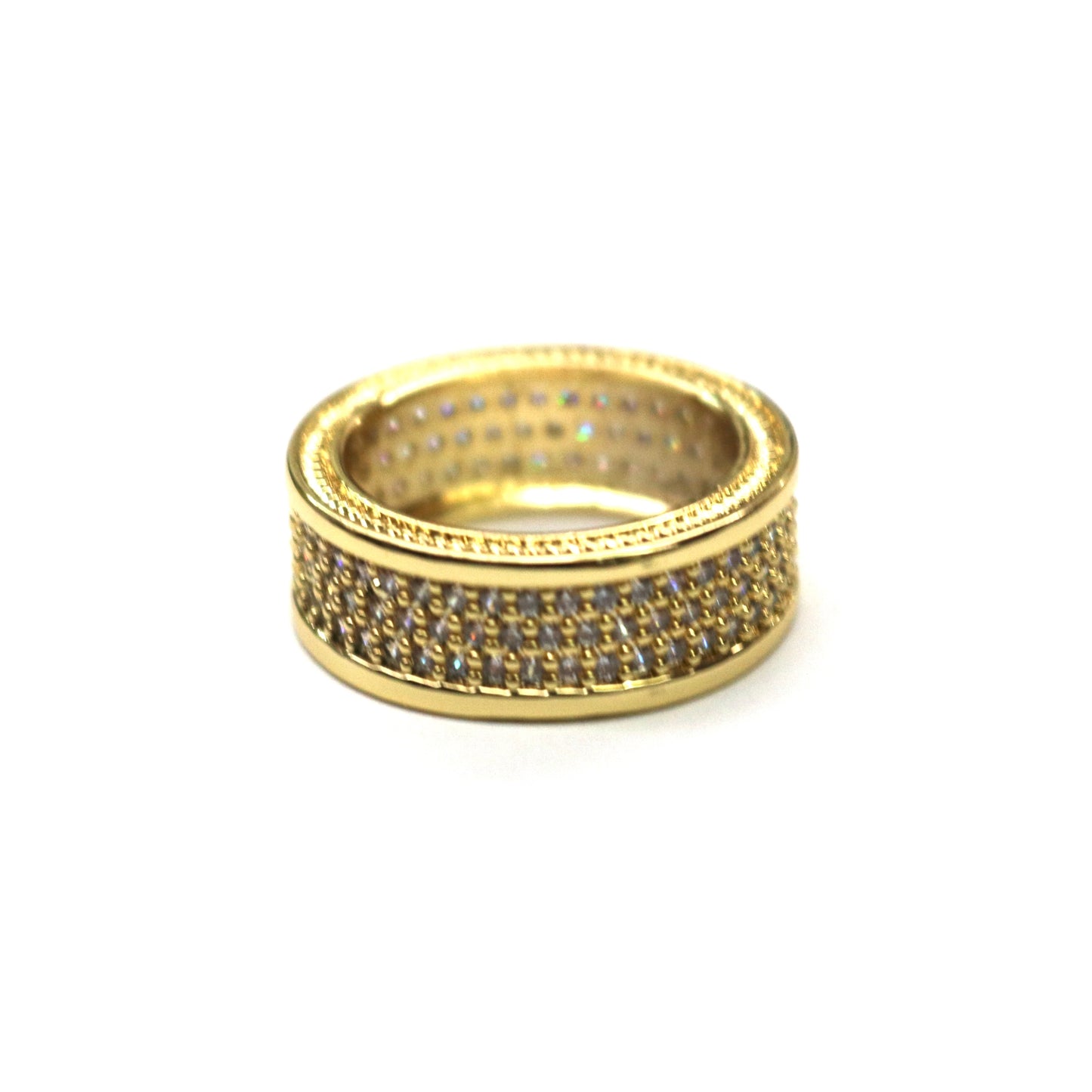 GOLDEN GILT/TRIPLE ETERNITY RING