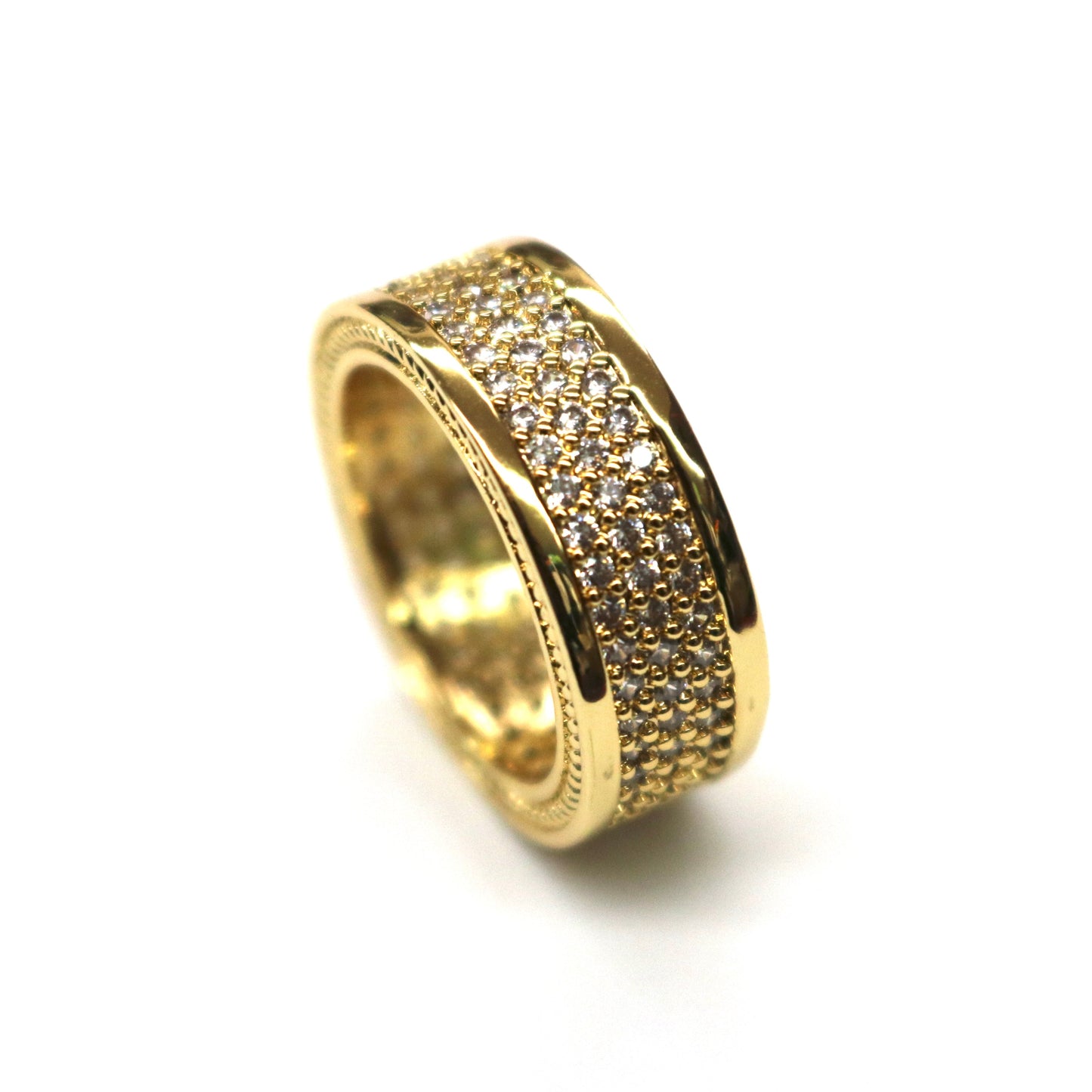 GOLDEN GILT/TRIPLE ETERNITY RING