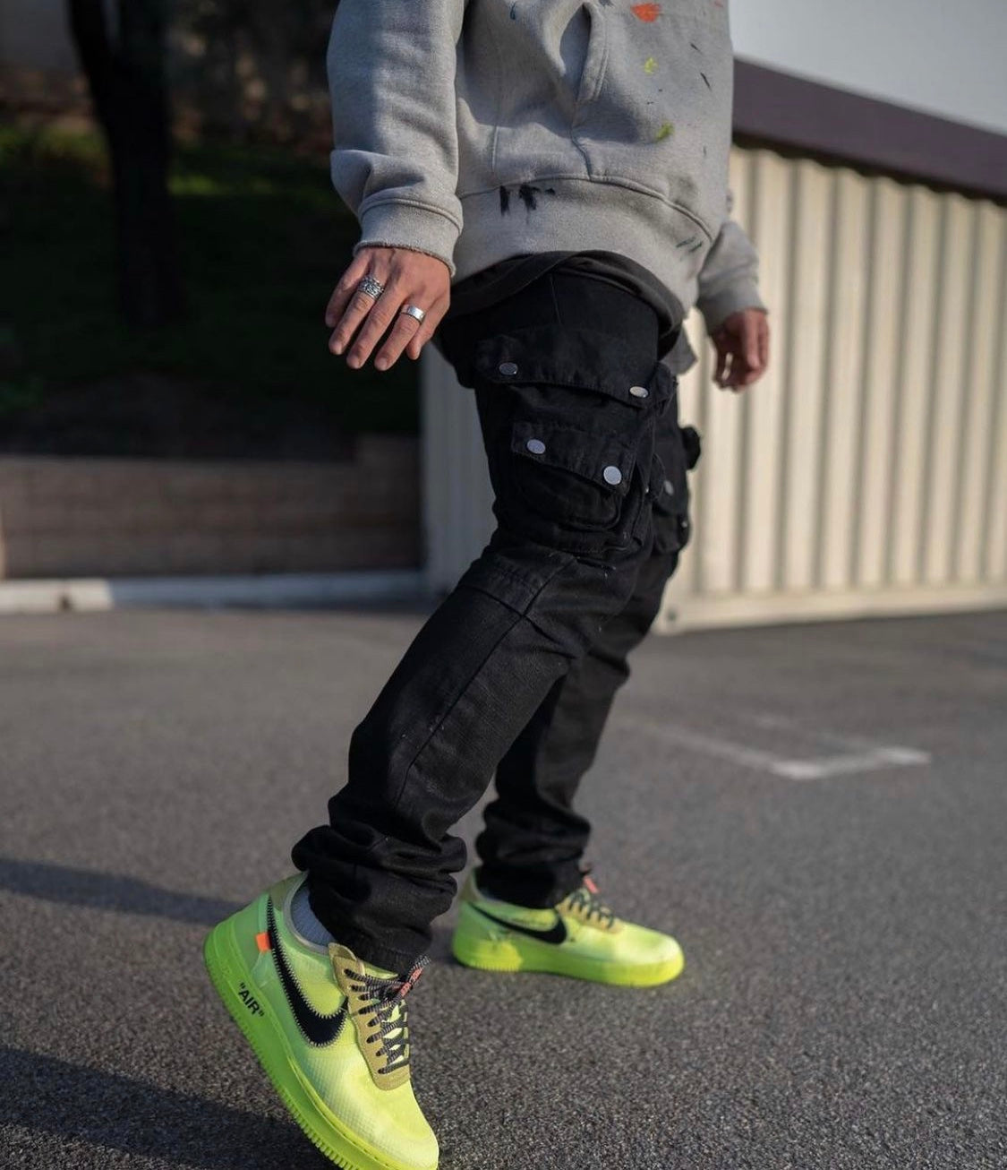 MNML/WAXED DENIM CARGO