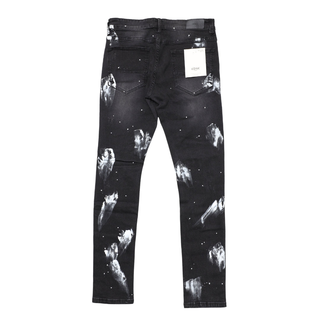 KDNK/MULTI PATCHED SKINNY JEANS