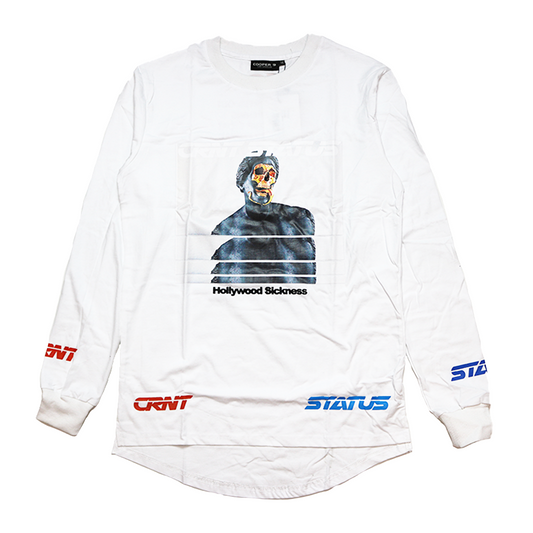 COOPER9/WHITE-CRNT STATUS HOLLYWOOD L/S TEE